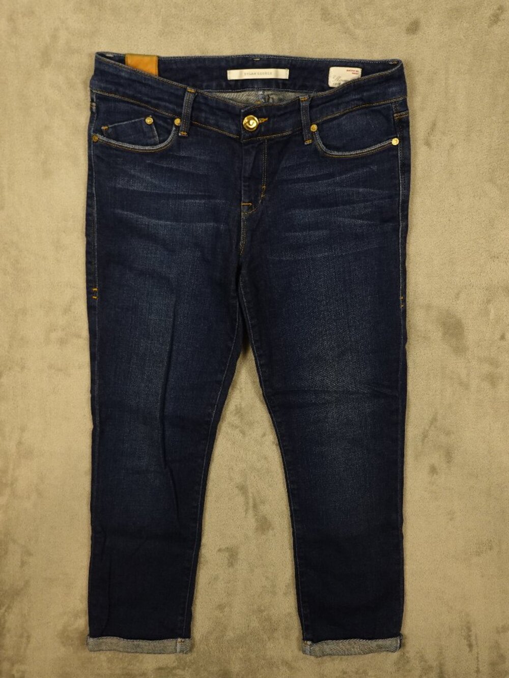 Dylan George Skinny Crop Jeans Women's 28 Dark Wash‎ Made USA Denim
